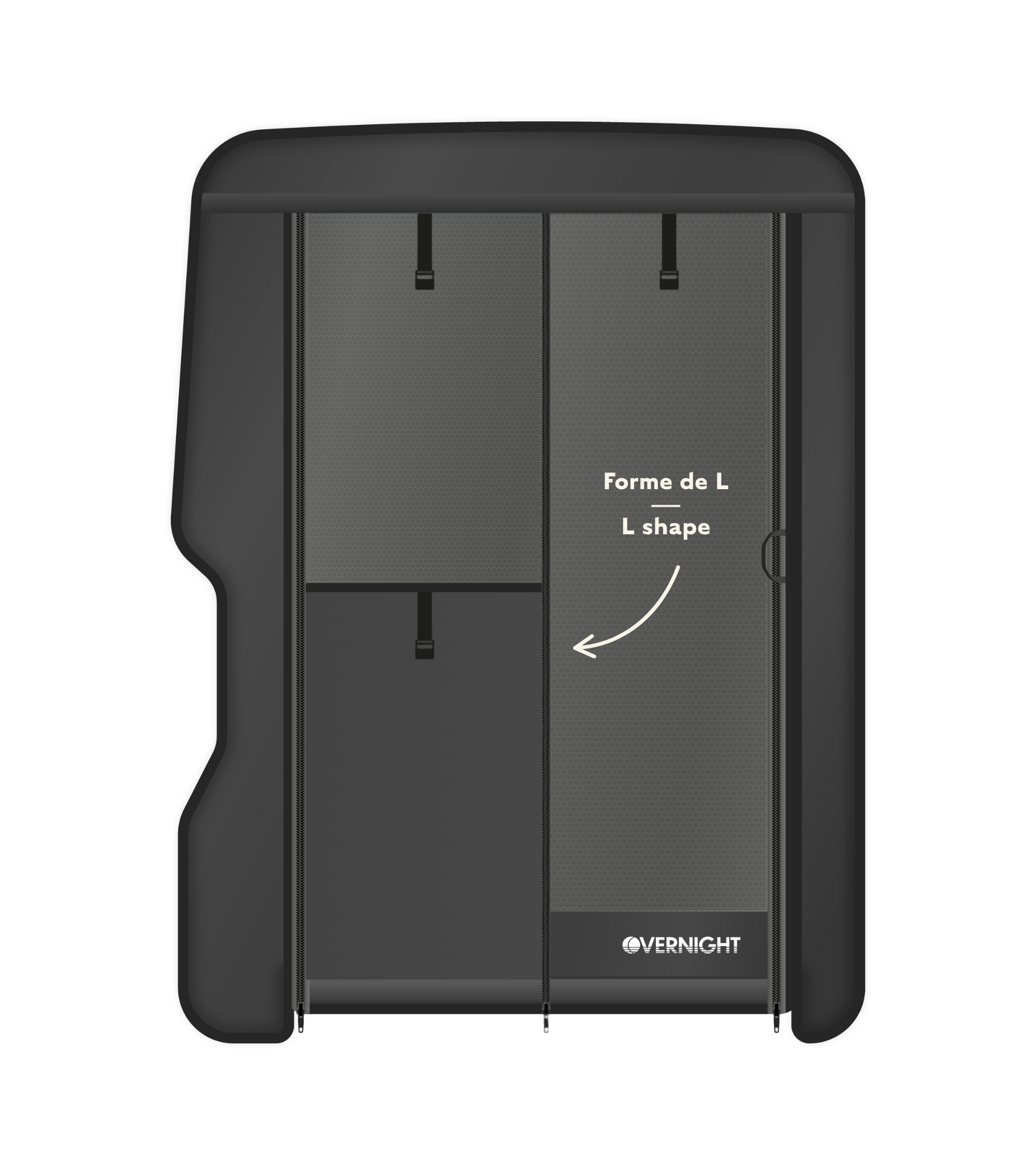 Transit side door screen