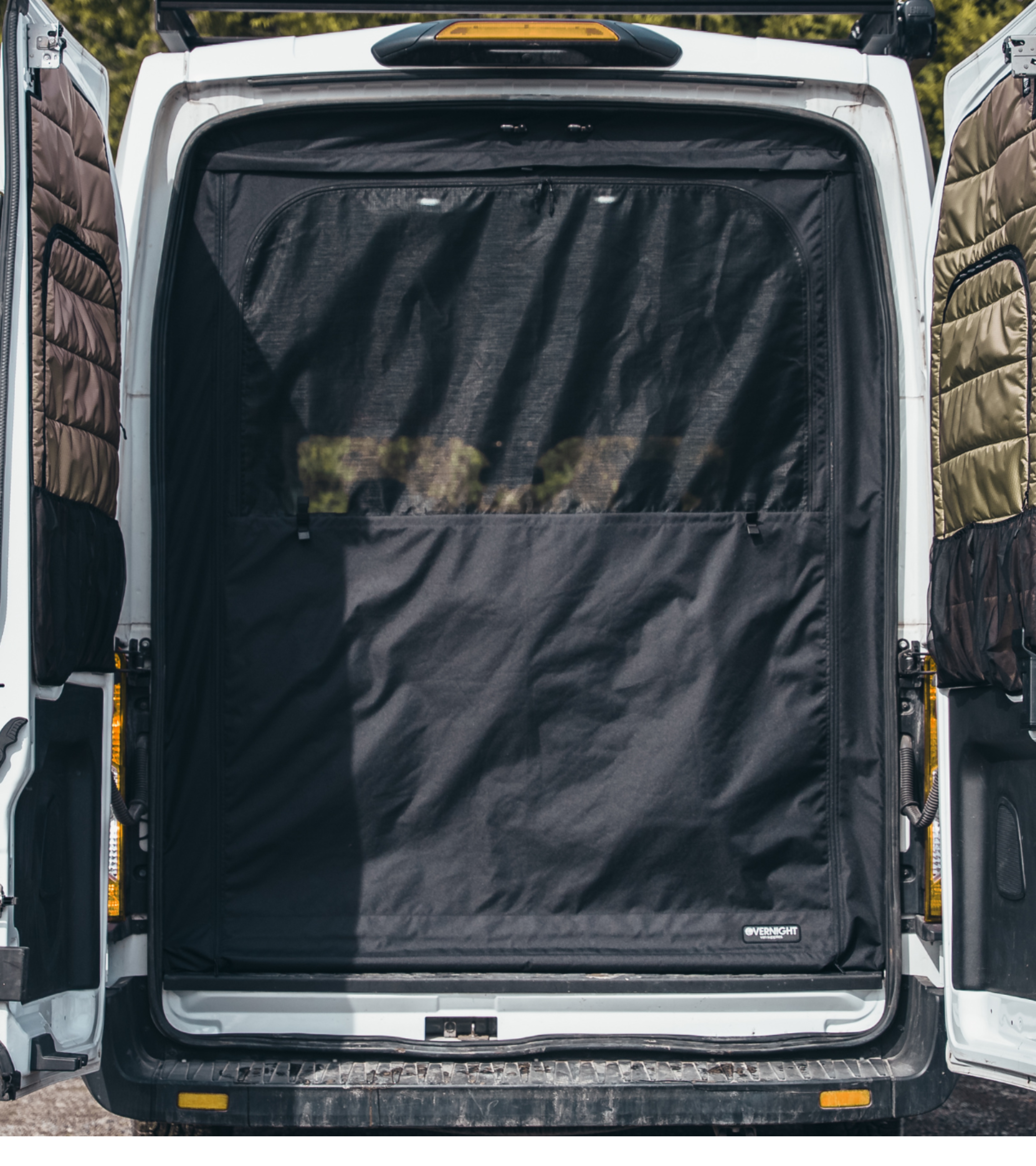 Transit rear door screen (Medium roof)