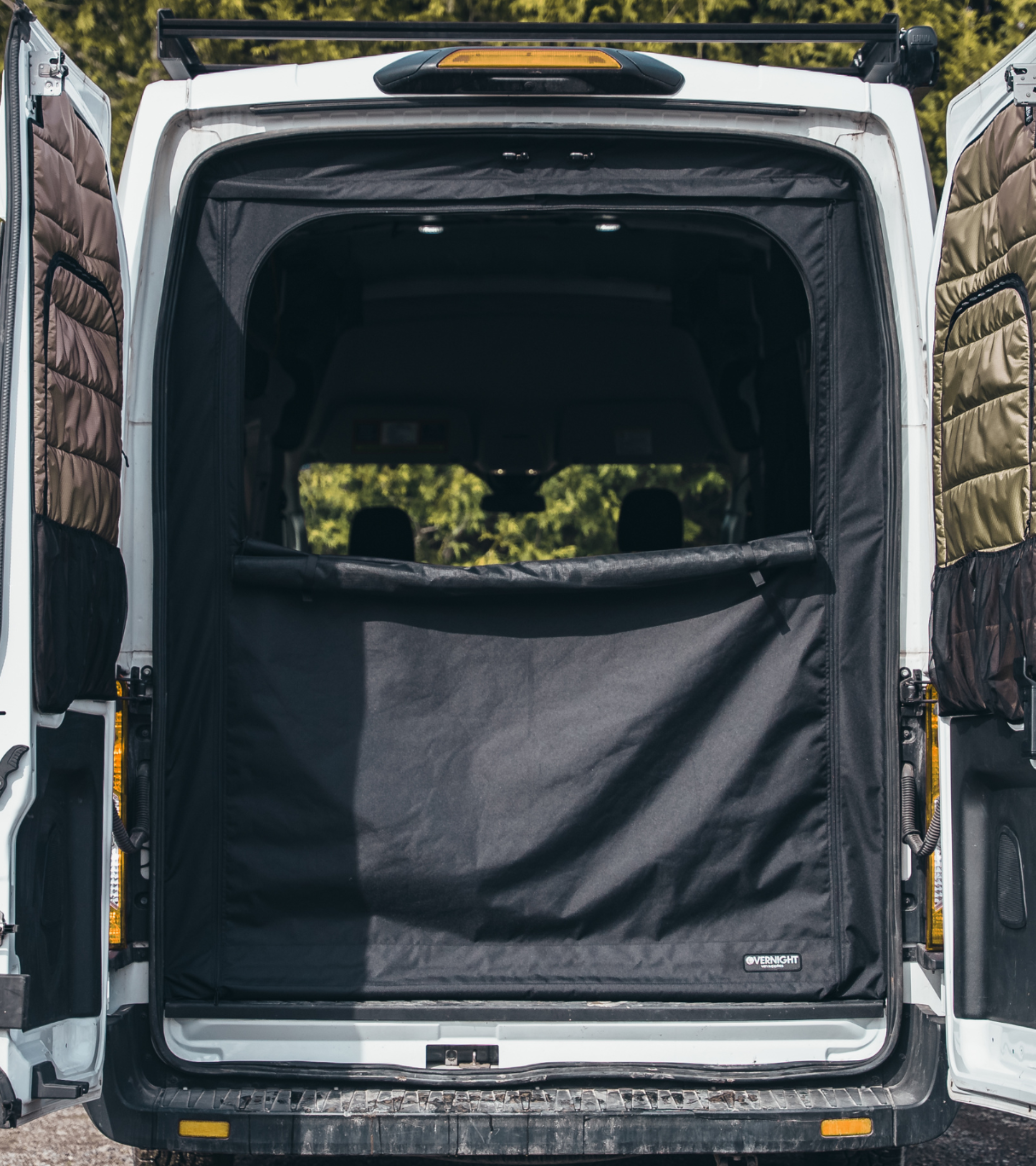 Transit rear door screen (Medium roof)