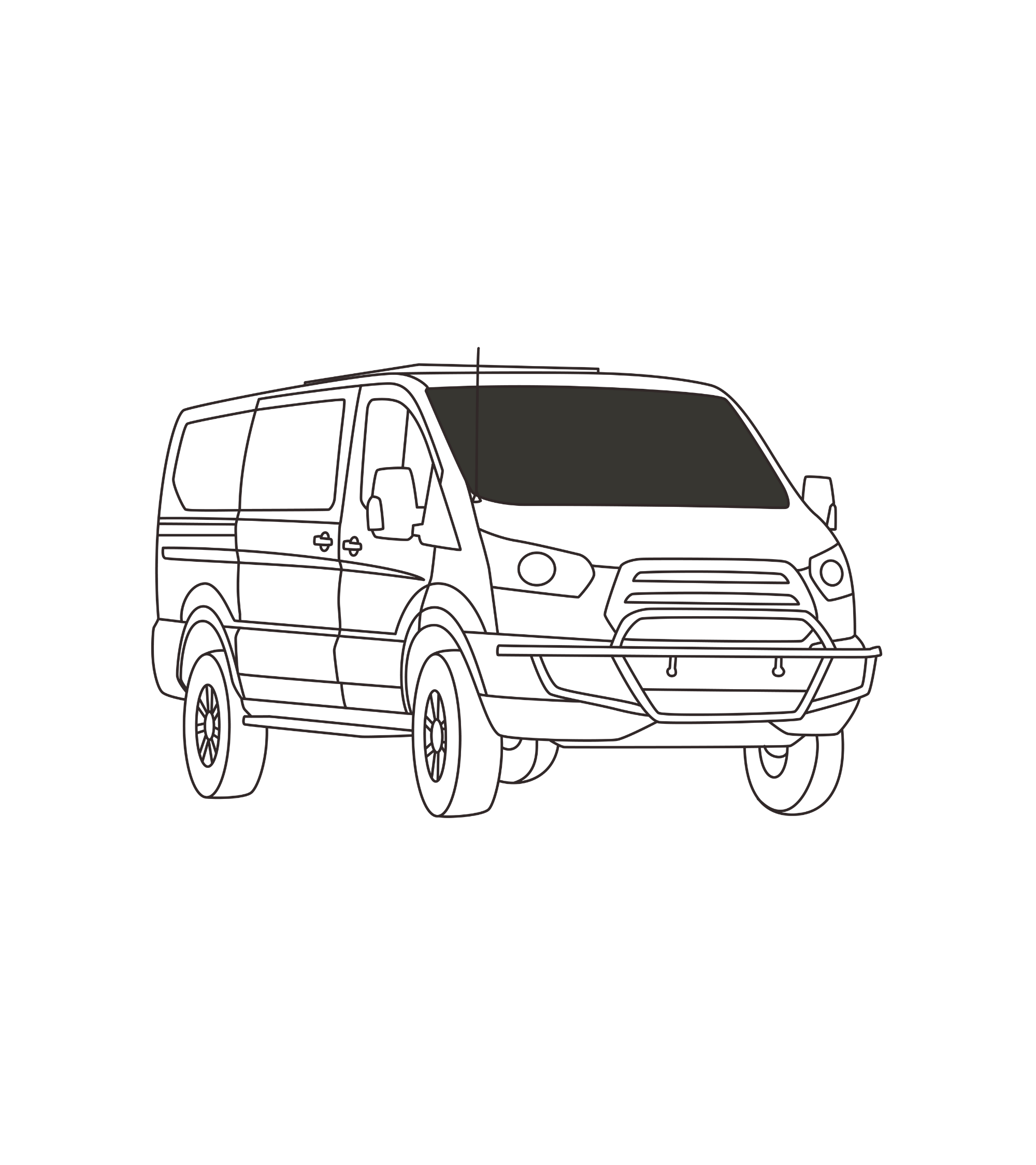 Windshield TransitLow roof)